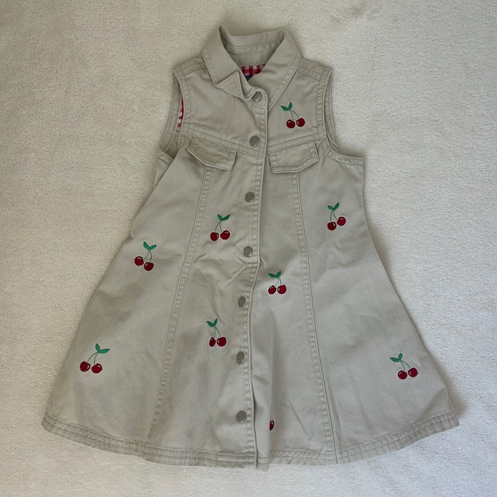 The Children’s Place Girl’s Cherry Khaki Dress Size 24 months